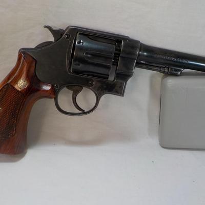 RARE- Smith & Wesson 1917 revolver, 45 cal. army issued. est.$800 to $1300.