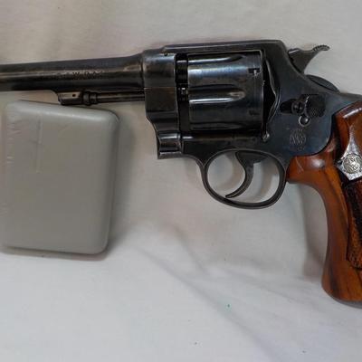 RARE- Smith & Wesson 1917 revolver, 45 cal. army issued. est.$800 to $1300.