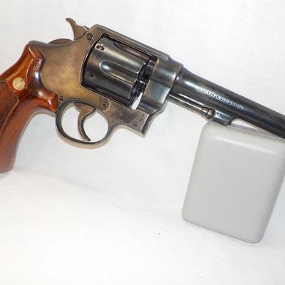 RARE- Smith & Wesson 1917 revolver, 45 cal. army issued. est.$800 to $1300.