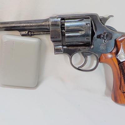 RARE- Smith & Wesson 1917 revolver, 45 cal. army issued. est.$800 to $1300.
