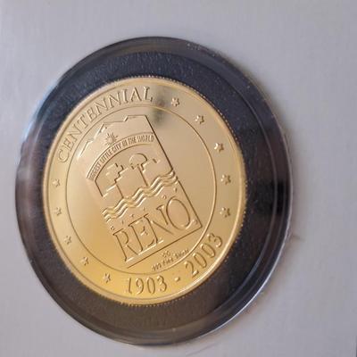 City of Reno Centennial Commemorative Silver Medal
