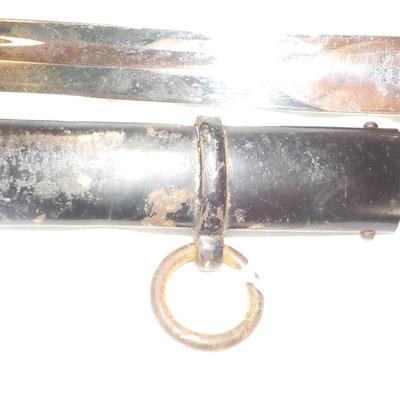 Original WW2 German Army M1890 NCO Sword and scabbard. est . $200 to $800.