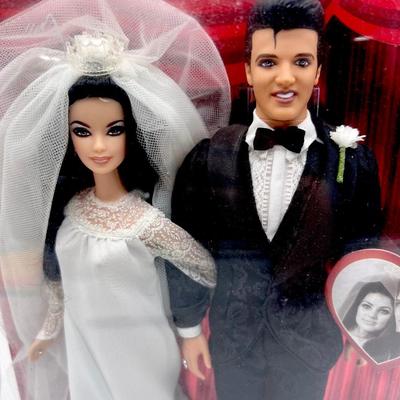 Elvis & Priscilla Barbie Collector Dolls