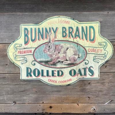 Vintage Bunny Brand Sign
