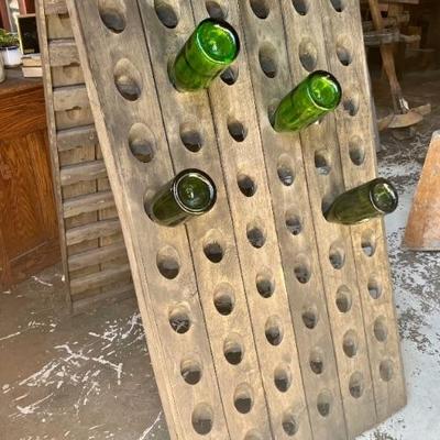 Antique Champagne Riddling Rack