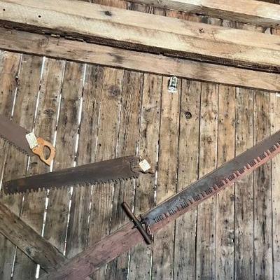 Antique 2-Man Logging Saws