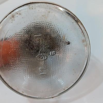 Vintage Black Flag Bug Fly Sprayer Orange And Black With Glass Bottle