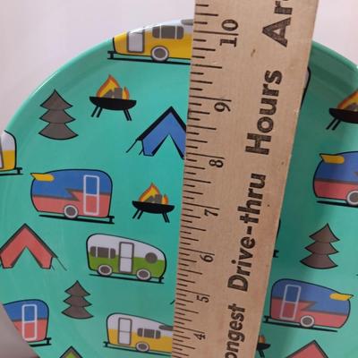 Happy Camper items for your Happy Camper! two plates, a picture frame and metal Bears in Forrest