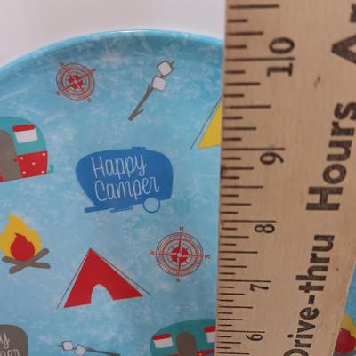 Happy Camper items for your Happy Camper! two plates, a picture frame and metal Bears in Forrest