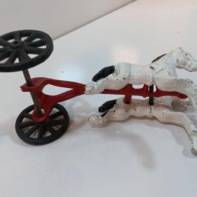 CAST IRON TOY, ''Wild West'' covered wagon