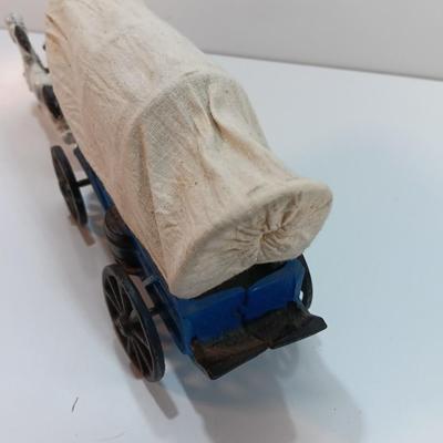 CAST IRON TOY, ''Wild West'' covered wagon