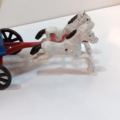 CAST IRON TOY, ''Wild West'' covered wagon