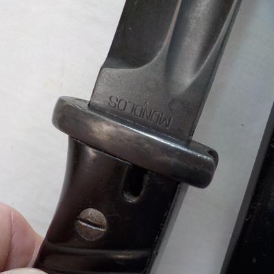 K98 German mauser bayonet.., scabbard and frog. est. $150 to $250