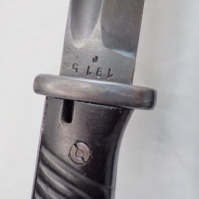 K98 German mauser bayonet.., scabbard and frog. est. $150 to $250
