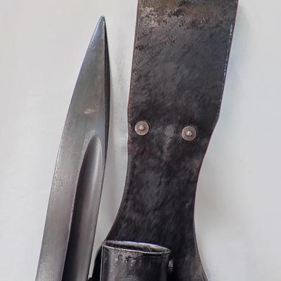 K98 German mauser bayonet.., scabbard and frog. est. $150 to $250