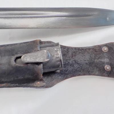K98 German mauser bayonet.., scabbard and frog. est. $150 to $250
