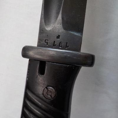 K98 German mauser bayonet.., scabbard and frog. est. $150 to $250