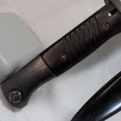 K98 German mauser bayonet.., scabbard and frog. est. $150 to $250