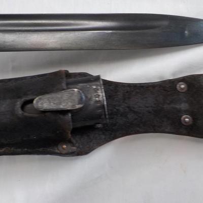 K98 German mauser bayonet.., scabbard and frog. est. $150 to $250