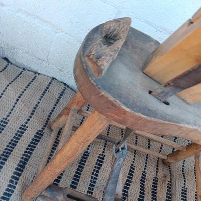 Antique Saddle Makers Bench "stitching pony"