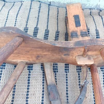 Antique Saddle Makers Bench "stitching pony"