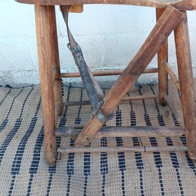 Antique Saddle Makers Bench "stitching pony"