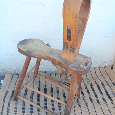 Antique Saddle Makers Bench "stitching pony"