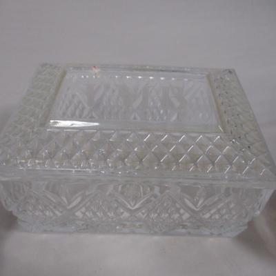 Pair Of Crystal Duck Ashtrays & Glass Decor