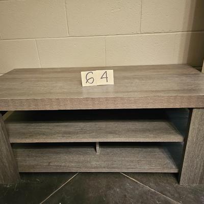 Grey shelf 18"H, 41"W, 19 1/2"D