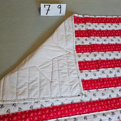 American flag theme quilt