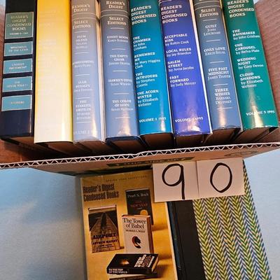 Box of vintage readers digest books