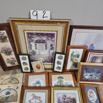 Pictures in frames 15 piece count