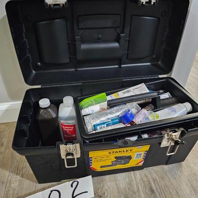 Stanley toolbox with contents