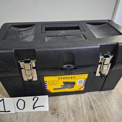 Stanley toolbox with contents