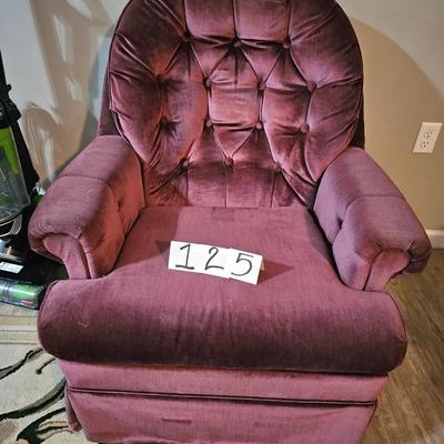 Burgundy chair