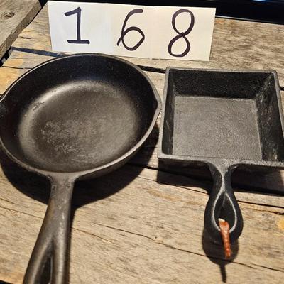 Pair of mini cast iron skillets