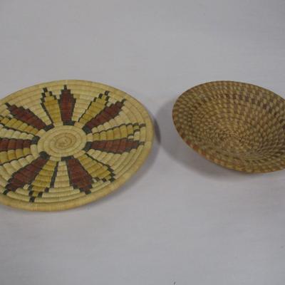 Hand Woven Basket & Plate