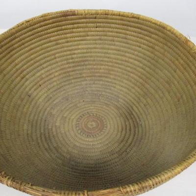 Handmade Woven Closed Coil Native American Basket