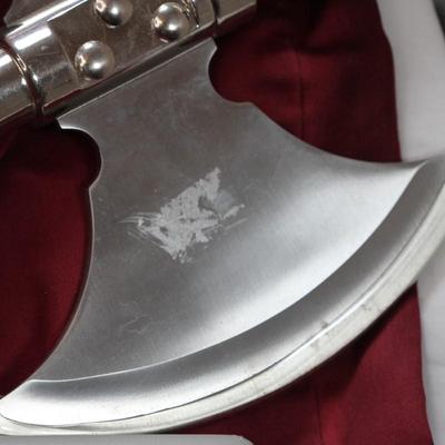 "Labrys" Double Head Battle Axe, 21inx9.5in, Repro/real/est. $50 to $200.