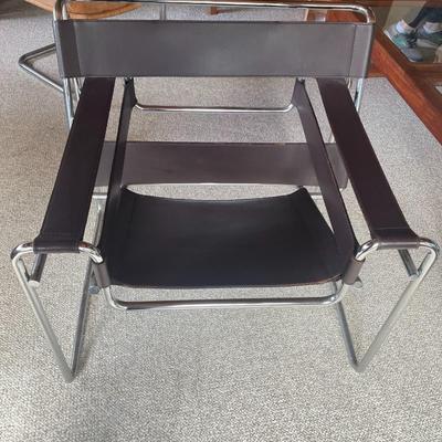 Wassily Chair by Marcel Breuer - FABULOUS Mid-Century Modern Authentic Leather & Chrome Chair