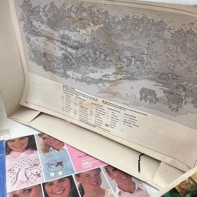 Needlepoint Pictures, Kits, books, thread, Canvas