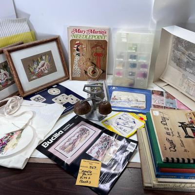 Needlepoint Pictures, Kits, books, thread, Canvas