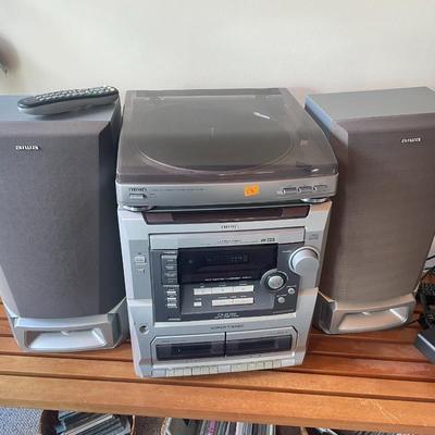 13. AIWA Model PXE860 turntable Digital Audio System with 2 speakers