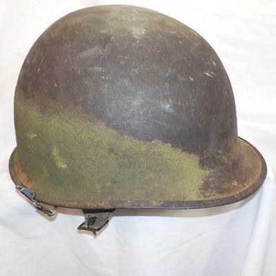 U.S.Army Early Viet Nam Helmut/ rice paddie stain. Liner also. est. $30 to $100.