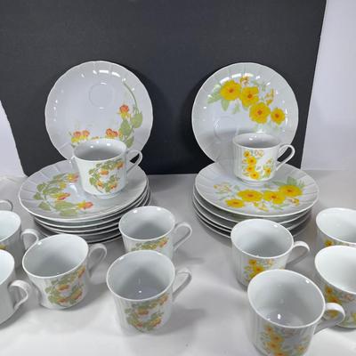 Flower tea china set