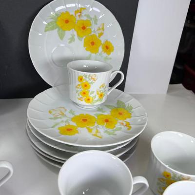 Flower tea china set