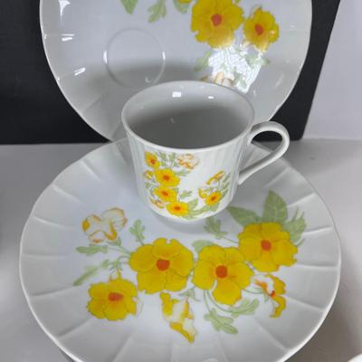 Flower tea china set