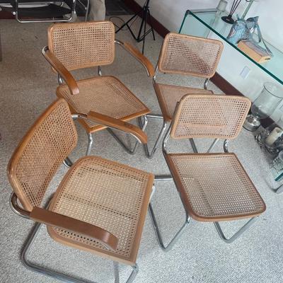 Set of 4 Caned Chairs - MADE IN ITALY -