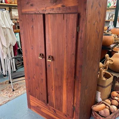 Vintage Cedar Cabinet Wardrobe