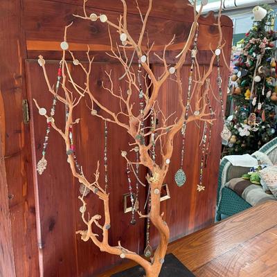 Jewelry Display Tree with Jewelry As Shown